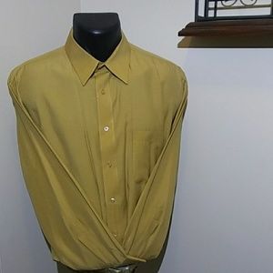 pierre cardin gold long-sleeve dress shirt